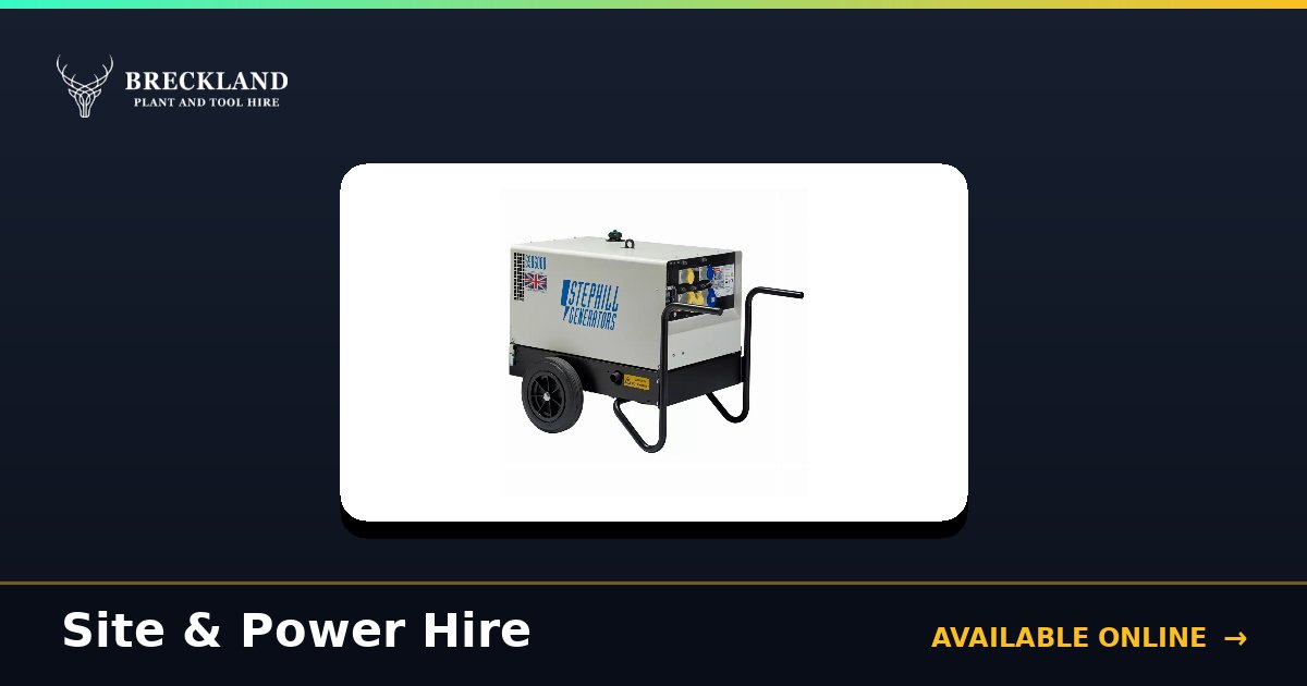 Site & Power for Hire in Norfolk | Breckland Plant Hire