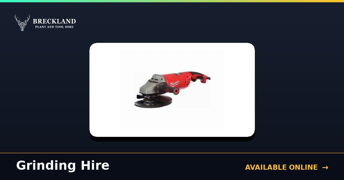 Grinding for Hire in Norfolk | Breckland Plant Hire