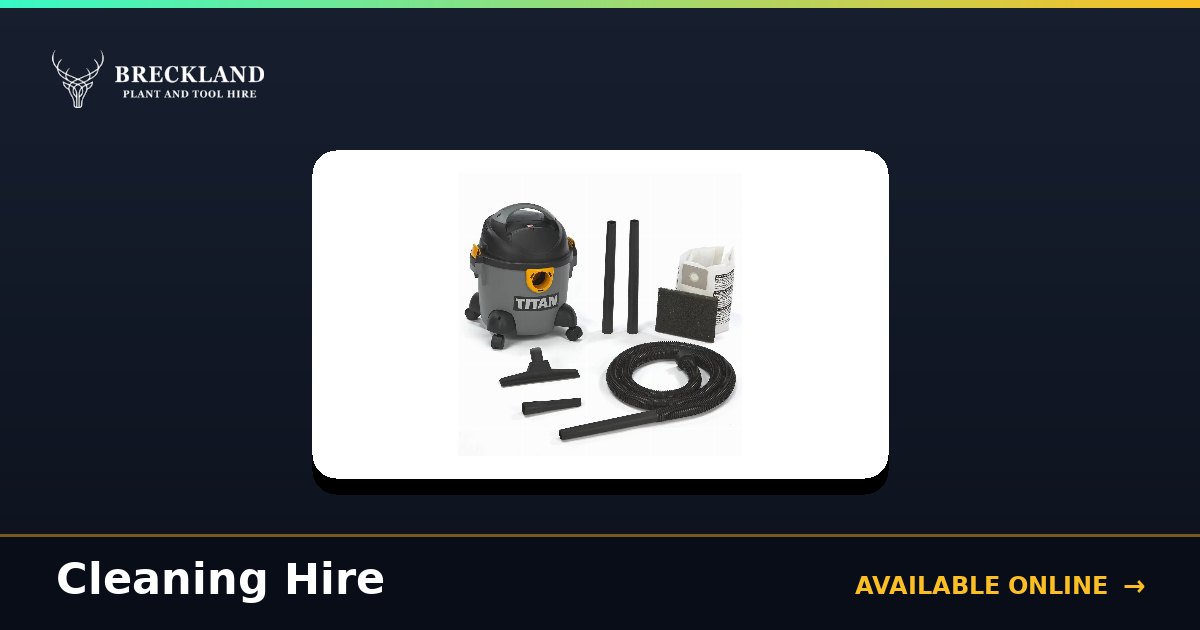 Cleaning for Hire in Norfolk | Breckland Plant Hire