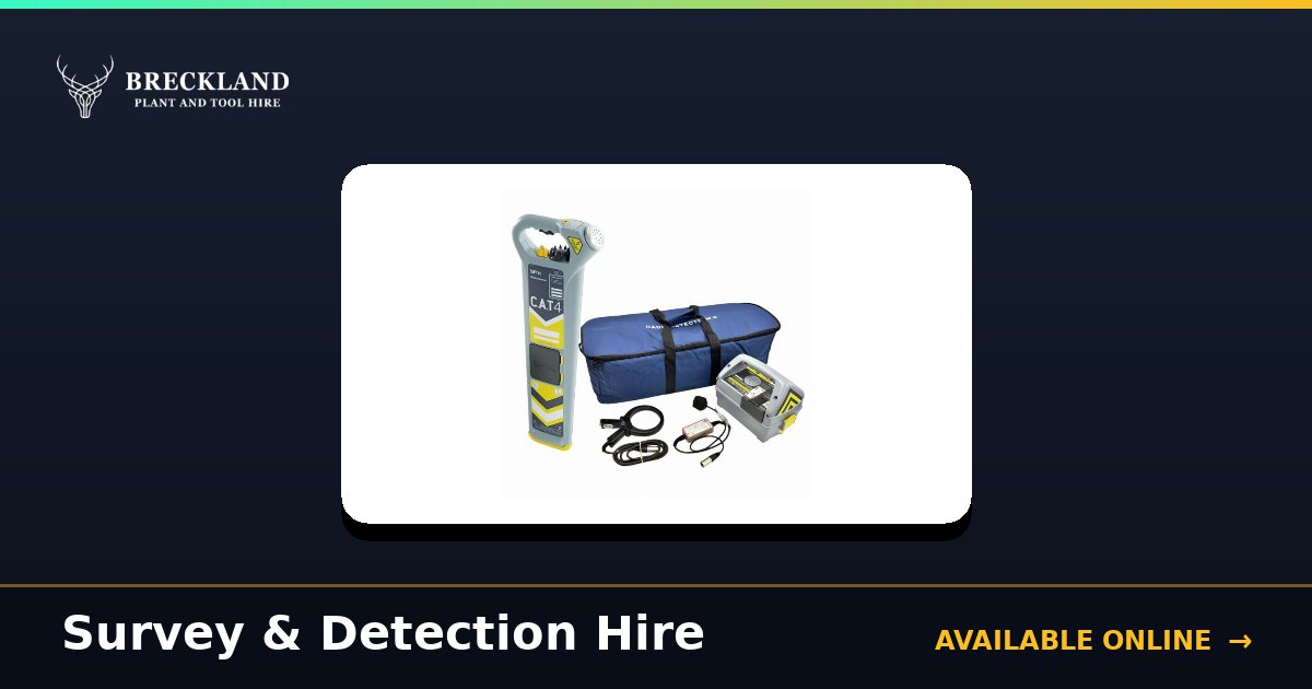 Survey & Detection for Hire in Norfolk | Breckland Plant Hire