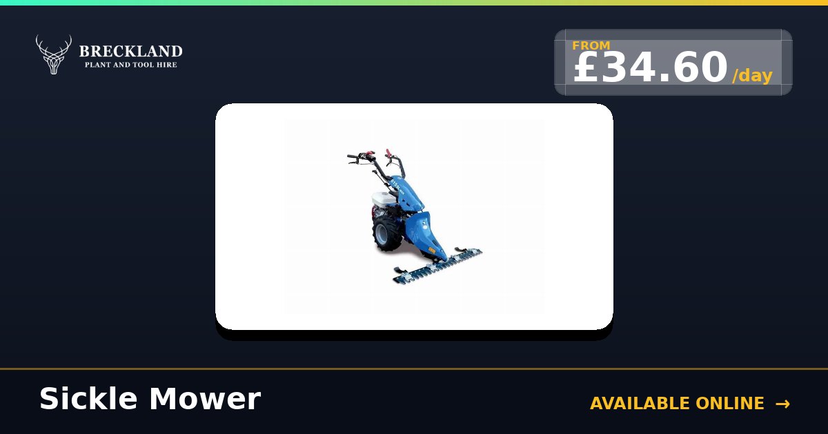 Sickle Mower for Hire in Norfolk | Breckland Plant Hire