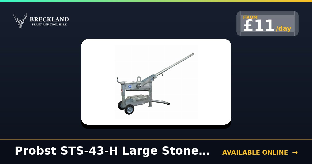 Probst STS-43-H Large Stone Splitter for Hire in Norfolk | Breckland ...